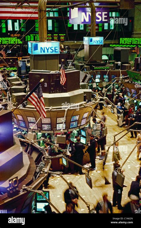 The Trading Floor Of The New York Stock Exchange In New York City Stock