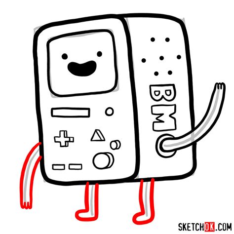 How To Draw Bmo From Adventure Time In 9 Easy Steps