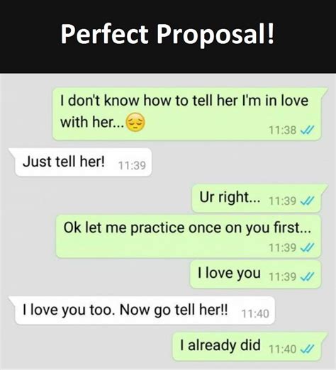 Though we girls do expect the guys to make the first call and admit their love, this is 2021 and when you want to propose a boy on chat directly, begin by subtly adding hints about your feelings and intentions towards him in your messages. How to propose a guy indirectly > inti-revista.org