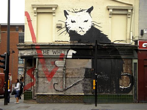 Banksy&nbsp;is a contemporary british street artist and activist who, despite his international fame, has maintained an anonymous identity. Graffiti on the building, the artist Banksy wallpapers and images - wallpapers, pictures, photos
