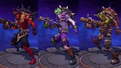 All The Junkrat Skins In Heroes Of The Storm Youtube