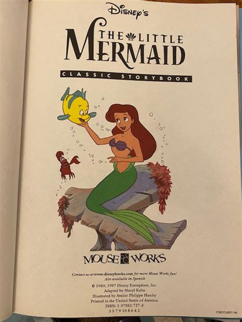 Walt Disney The Little Mermaid Classic Storybook Etsy