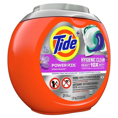 Tide Hygienic Clean Heavy 10x Duty Power Pods Liquid Laundry Detergent