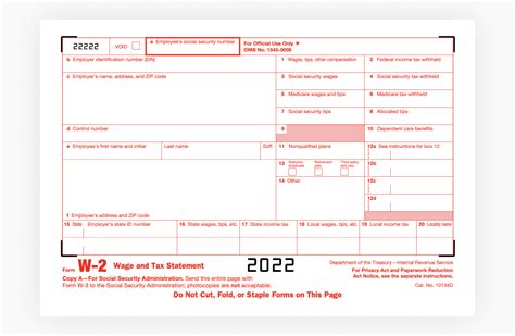 W 2 Fillable Form Printable Forms Free Online