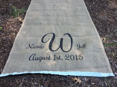 20 To 75 Foot Custom Burlap Aisle Runners On Sale Now Customize Your