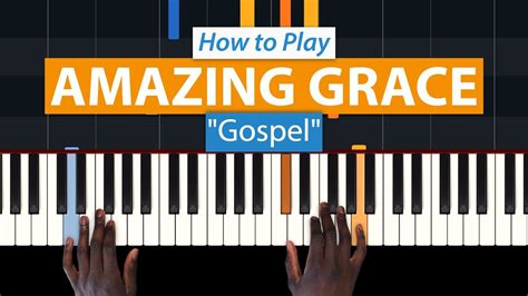How To Play Amazing Grace Gospel Hdpiano Part 1 Piano Tutorial Piano Tutorial Piano