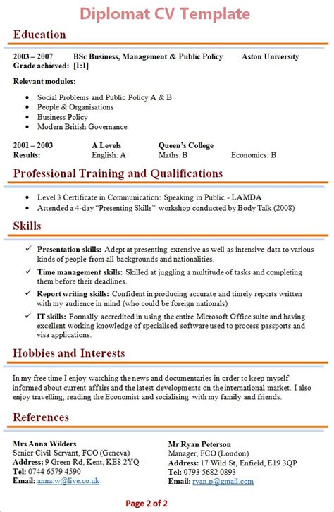 hobbies for a resume examples best nd interests to put on cv