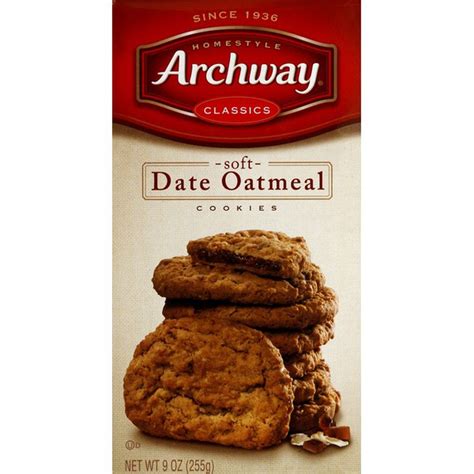 Learn the good & bad for 250,000+ products. Archway Cookies, Soft, Date Oatmeal (9 oz) - Instacart
