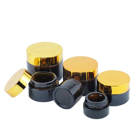 5g 10g 15g 20g 30g 50g 100g Cosmetic Cream Amber Glass Jar With Lid China Cosmetic Jar And
