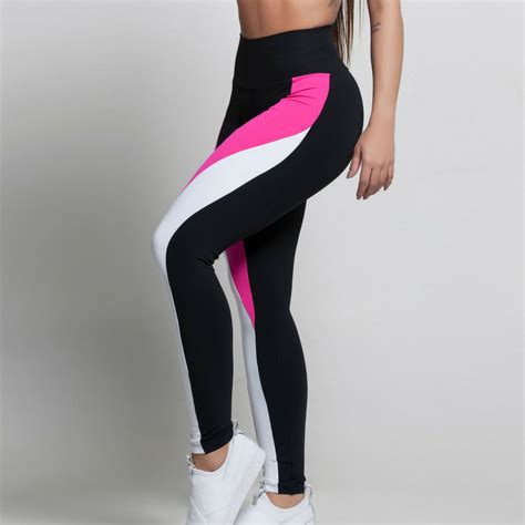 High Waist Joga Leggings For Women Mixed Color Printed Stretch Athletic