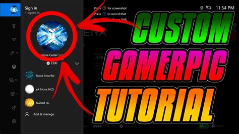 Updated Custom Gamerpic Tutorial On Xbox One Youtube