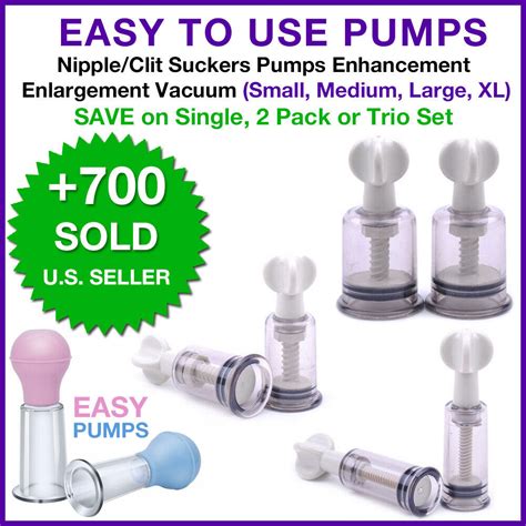 nipple clit suckers pumps enhancement enlargement vacuum small med large xl ebay
