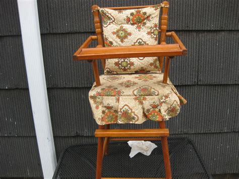 Local pickup (6107 miles away). Vintage CASS TOYS Wooden Doll High Chair Antique Toy Old ...