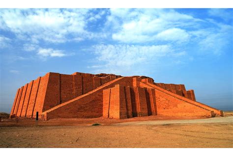Restored Sumerian Ziggurat In The Ancient City Of Ur
