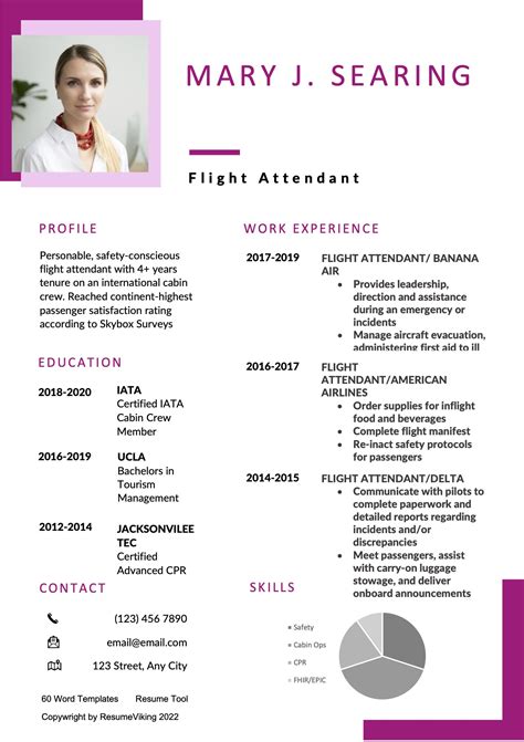 Flight Attendant Resume And Guide 22 Templates 2023