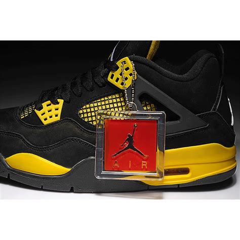 Air Jordan 4 Black Yellow Suede Price 7539 Air Jordan Shoes