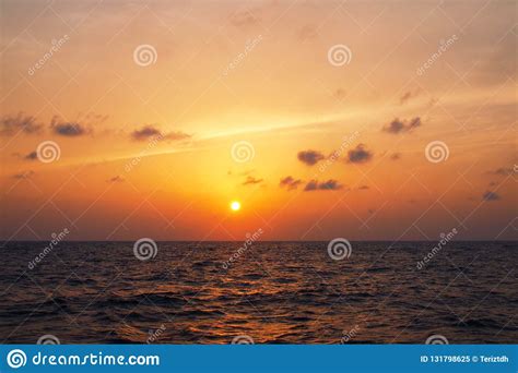 Romantic Evening Sky Stock Image Image Of Tide Serenity