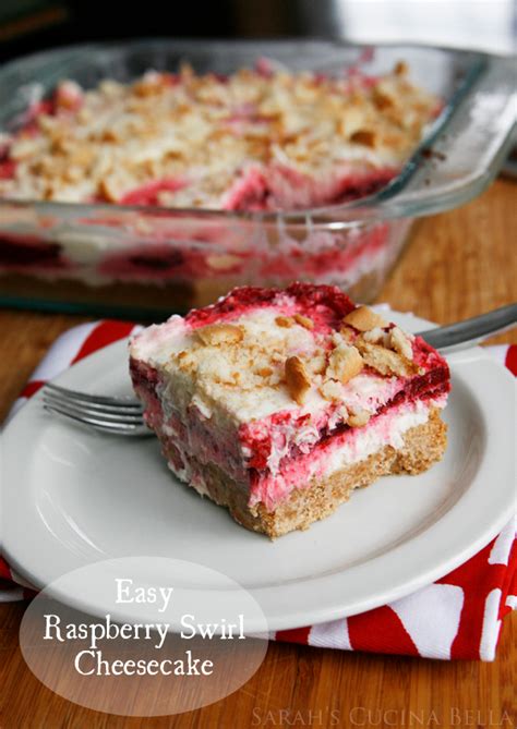 #ad i love my bird fruit feeder! Easy Raspberry Swirl Cheesecake | Recipe | Raspberry swirl ...