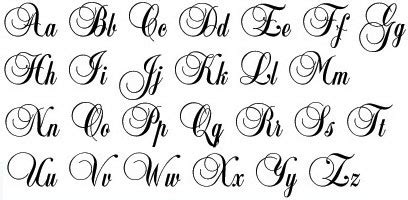 Fancy Cursive Letter Font Images Fancy Cursive Tattoo Writing