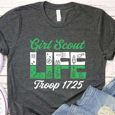 Girl Scout Life Troop Number T Shirt Camping Shirt Troop Etsy