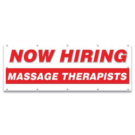 Now Hiring Massage Therapists Banner Apply Inside Accepting Application 2499 Picclick