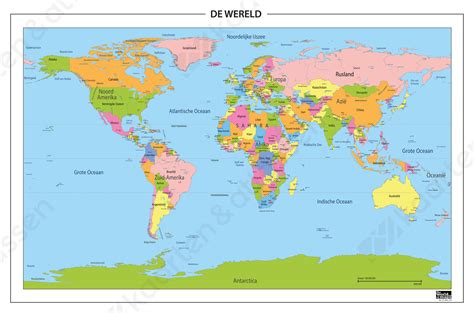 Wereldkaart Staatkundig 310 Kaarten En Atlassennl