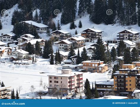 Winter View Of Davos Stock Photo Image Of Cold Estate 48992838