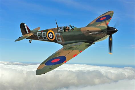 Spitfire Courtesy Bbmf Wwii Fighter Planes Vintage Aircraft Wwii