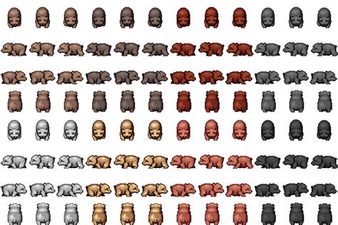 Bear Cubs Sprite Rpg Tileset Free Curated Assets For