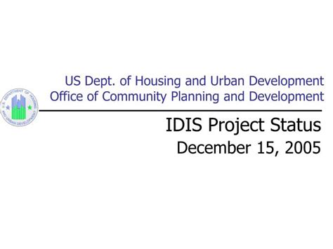 Ppt Us Dept Of Housing And Urban Development Office Of Community
