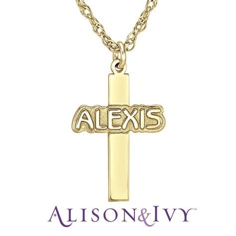 Allison & Ivy- Personalized Cross Pendant | Personalized cross, Cross pendant, Personalized jewelry