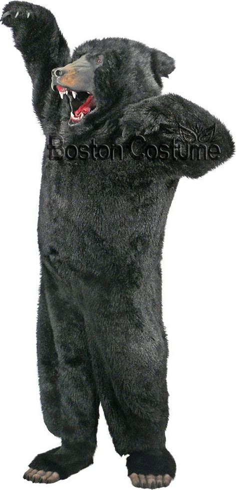 Deluxe Black Bear Costume Rental A High Quality Realistic Looking Black Bear Mascot Costume
