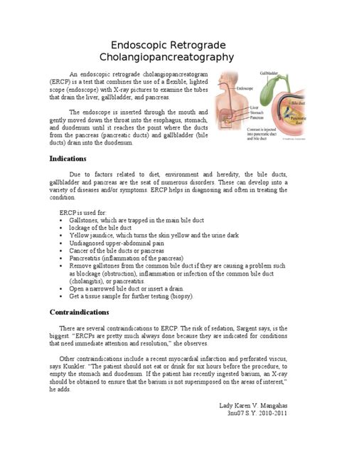Endoscopic Retrograde Cholangiopancreatography Ercp Bile Gallbladder