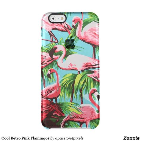 Cool Retro Pink Flamingos Uncommon Iphone Case Zazzle Girly Iphone