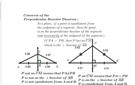 converse of the perpendicular bisector theorem
