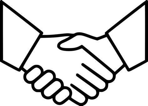 Vector Business Handshake Png File Png Mart