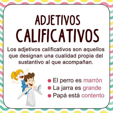 Carteles De Los Adjetivos Calificativos Sustantivos 1 Imagenes