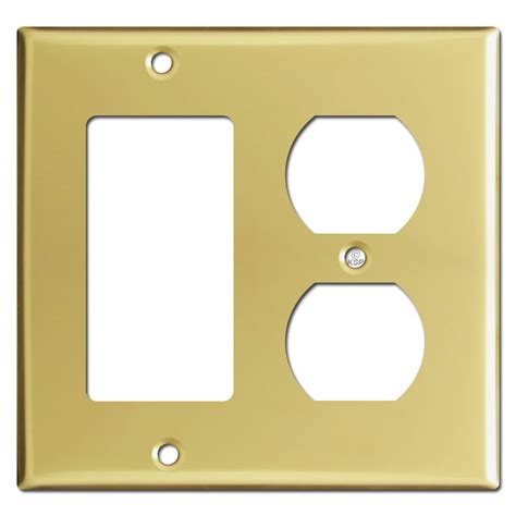3 Decora Rocker Light Switch Plate Covers Polished Brass