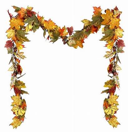 Fall Garland Thanksgiving Clipart Clip Leaf Wreath