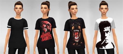 21 Baggy T Shirts Sims 4 Female Clothes