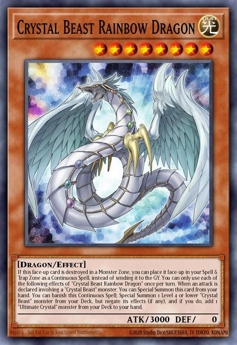 Crystal Beast Rainbow Dragon Yu Gi Oh Card Database Ygoprodeck