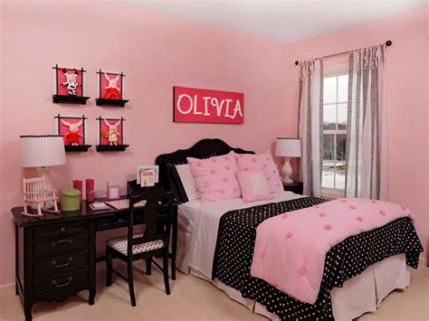 Pink And Black Girls Bedroom Hgtv