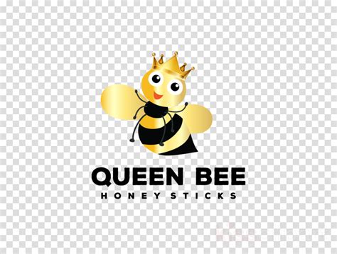 Animated Queen Bee Logo Gudang Gambar Vector Png