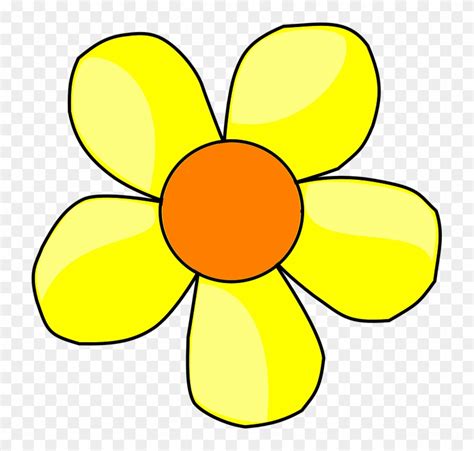 Daisy Flower Petals Flowers Cartoon Png Yellow Transparent Png