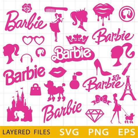 Barbie Bundle SVG Barbie Vector Barbie Logo Barbie Birthd Inspire