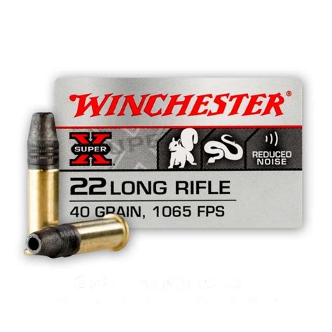 22 LR 40 Grain Subsonic LHP Winchester Super X 50 Rounds Ammo