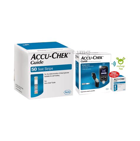 Accu Chek Guide Combo Of Blood Glucose Monitoring System With 10 Test