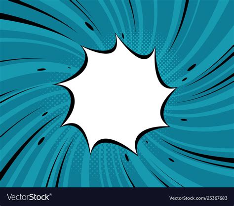 Comic Explosion Background Pop Art Retro Style Vector Image