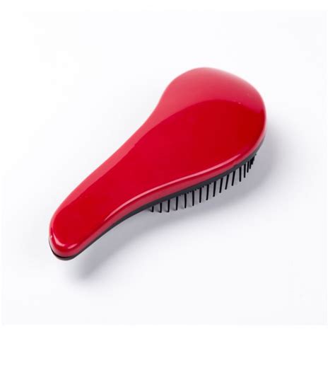 Cologo 1pc Red Color Small Tt Plastic Hair Comb