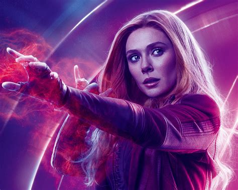 1280x1024 Wanda Maximoff In Avengers Infinity War 8k Poster 1280x1024